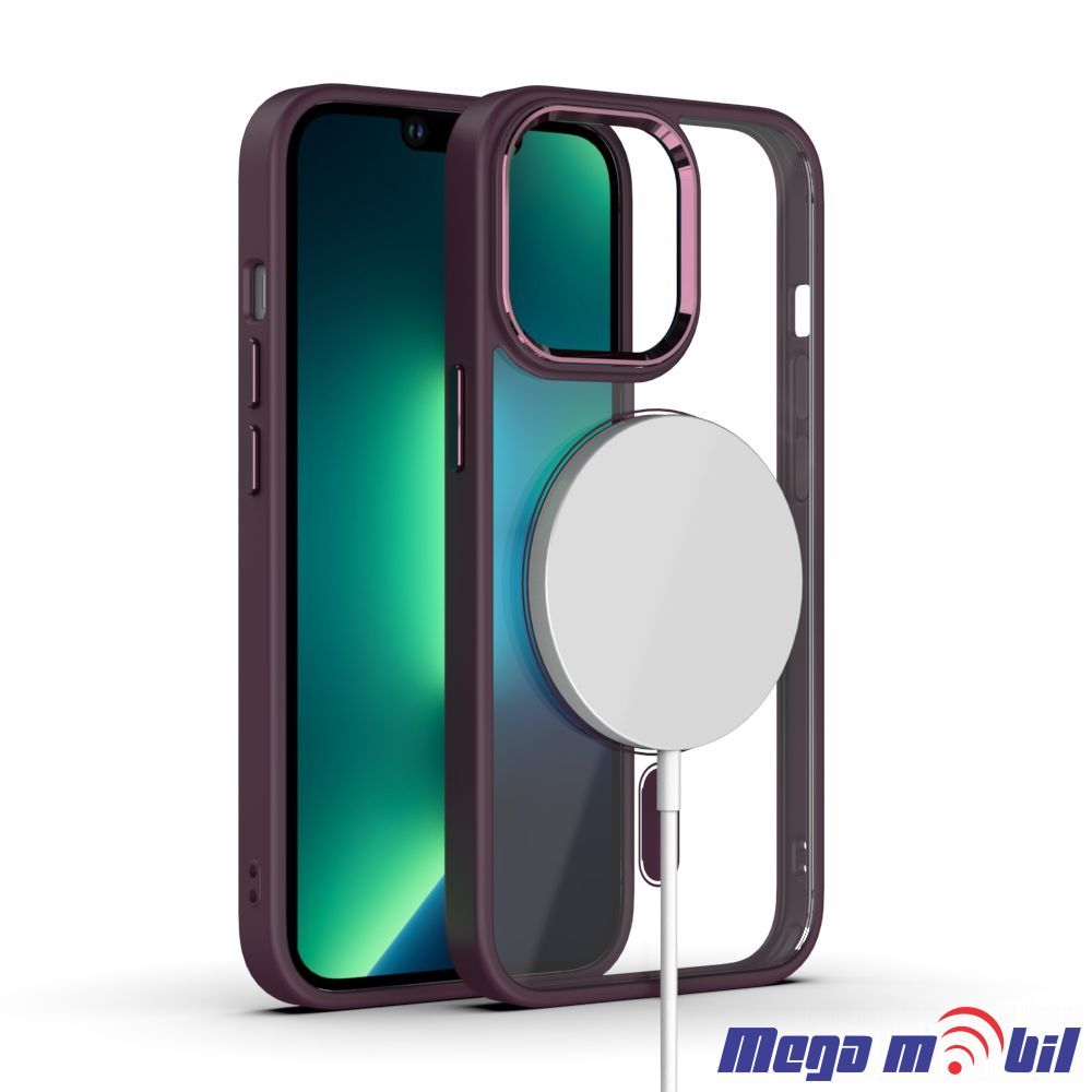 Futrola iPhone 12/ 12 Pro Magsafe Acrylic cherry.